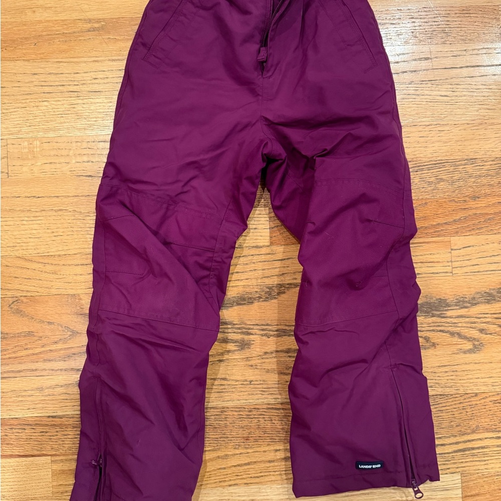Lands End  Kids Squall Burgundy Ski/ snow  Pants